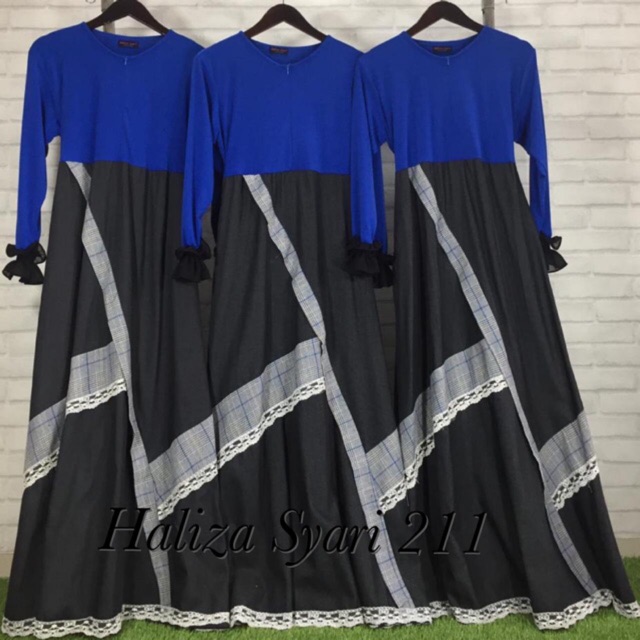 Haliza gamis 211 (gamis only) original by haliza syari
