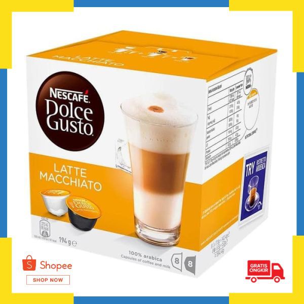 

Bisa Bayar Ditempat ( COD ) Nescafe Dolce Gusto Latte Macchiato Capsule Elegan