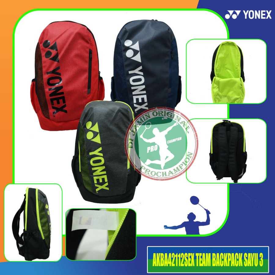 Yonex Ba 42112 Sex Tas Backpack Tas Ransel Badminton Original