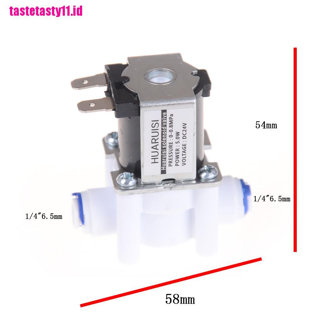 Katup Air Elektrik 24V DC Solenoid Valve 1 / 4 &quot;Hose Koneksi RO