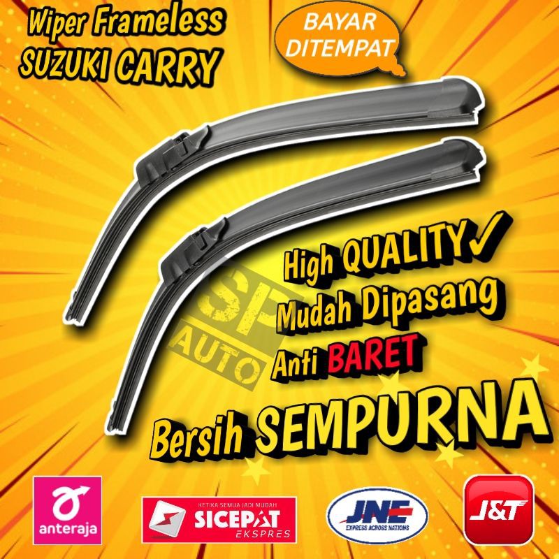 Wiper Depan Mobil Frameless 2 PCS - Suzuki Carry Pick Up Wifer Banana SH185