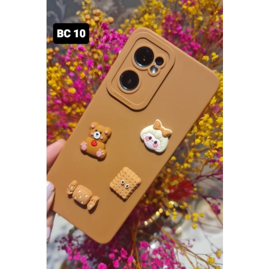 BC Softcase PRO Camera 3D bear cookies  Reno 7 4G Reno 75G Realme C2 C21Y C31 C35