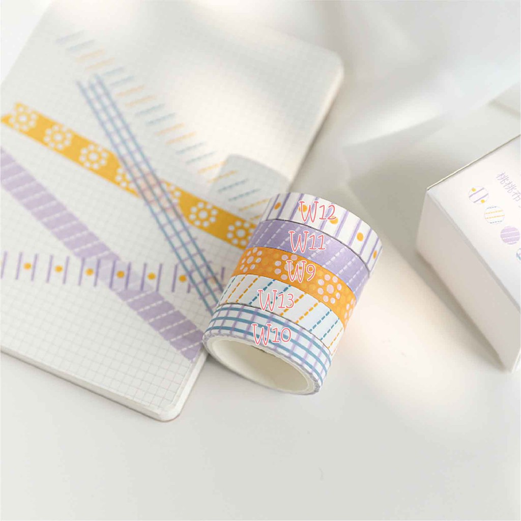 

washitapes travel size 20 cm washitape sample washi tapes share isolasi warna ungu plaster lucu lucu