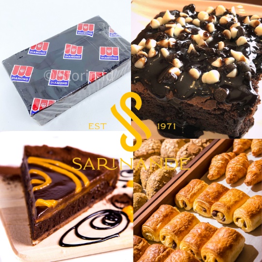 

Diamond Dark Chocolate Compound ± 500 gr | Cokelat Dark Diamond | Cokelat Hitam Diamond | Original