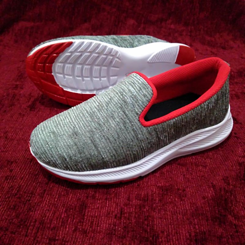 SEPATU FASHION WANITA SLIP ON RAJUT//SNEAKERS SLIP ON WANITA CASUAL