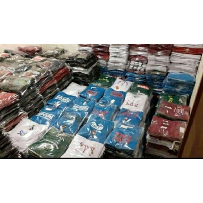 ATSAN BAJU KAOS DISTRO 1PCS/LUSINAN