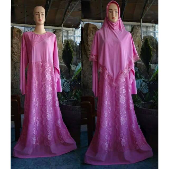 Gamis/3xl ld 120cm big size/gamis syar'i jersey big size/gamis syar'i brokat big size.