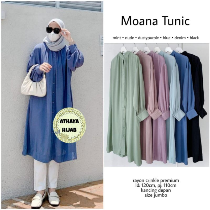 MOANA TUNIK JUMBO / TUNIK RAYON CRINKLE PREMIUM