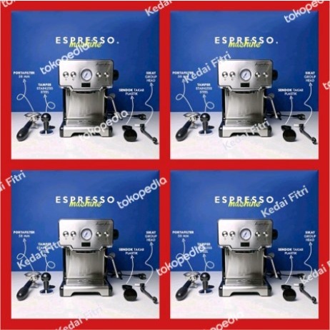 {saditastore} Mesin Espresso FCM3605 FCM 3605 Espresso Machine Ferratti Ferro - Fcm-3605 HITAM Murah