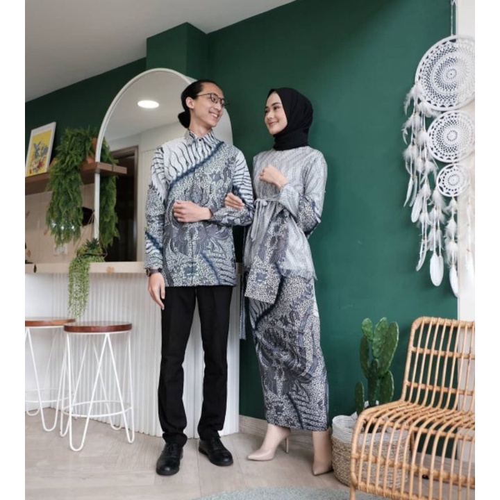 KEBAYA COUPLE SEMI PRANCIS Katun BAHAN KEBAYA SEMI FRANCE CORNELI COUPLE DANILLA BATIK SET COUPLE Sicilia