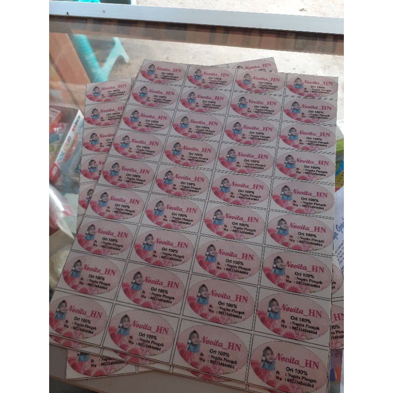 

label sovenir dan produk