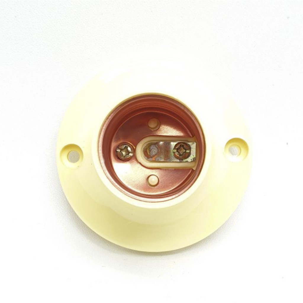 TRM FP489C CREAM Fiting Rumah Lampu Plafon Tinggi Bulat CREAM