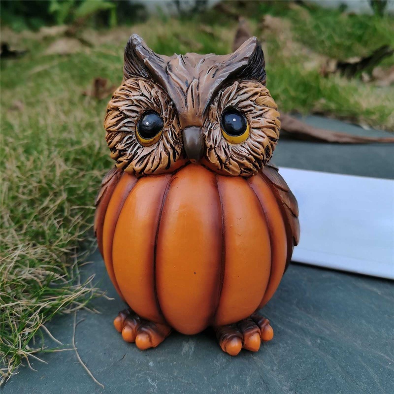 Miniatur Patung Labu Halloween Bahan Resin Untuk Dekorasi Pesta