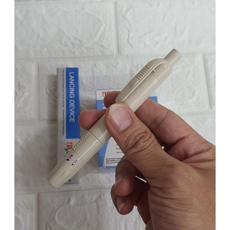 Paket Murah Lancing pen plastik Ms bonus Jarum 100pc magicstar/paket Pen Bekam dan jarum bekam