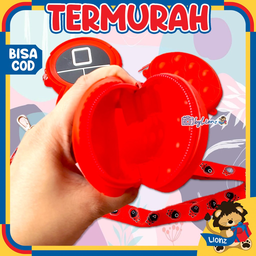 tas Sekuid Game pop it / tas slempang / tas karakter