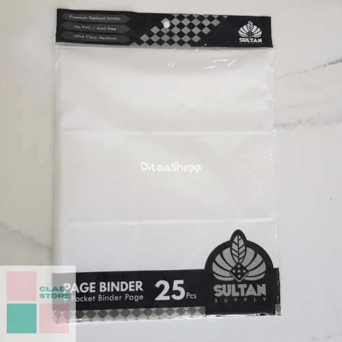 

Sultan Page Binder 9 Pocket Topload Binder 1 Pack Isi 25 Pcs - 1 Pak Isi 25 Pc 050