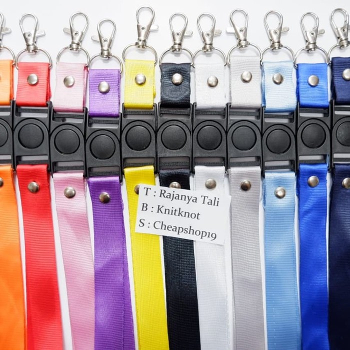 

Tali ID Card/Tali Lanyard 2cm dengan Stopper RJT