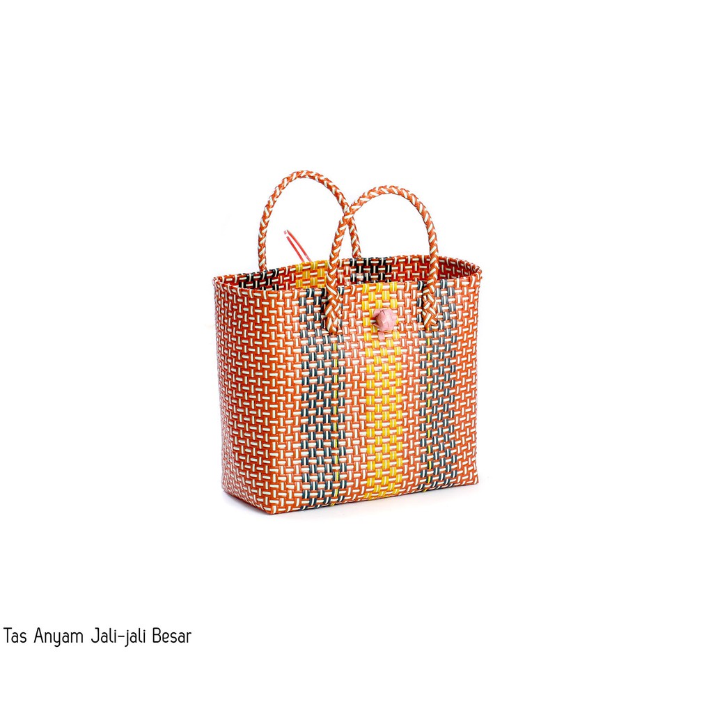 Tas Belanja Tas Anyam Oblong Jali-jali Besar