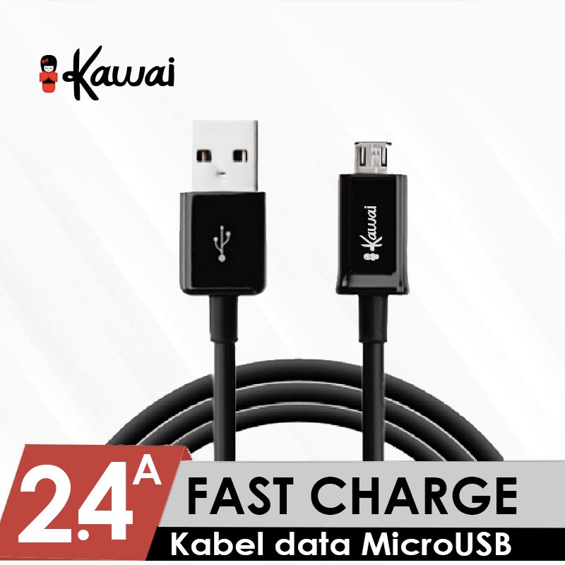 iKawai Kabel Data Fast Charging 2.4A MicroUSB Type C Iphone Lightning