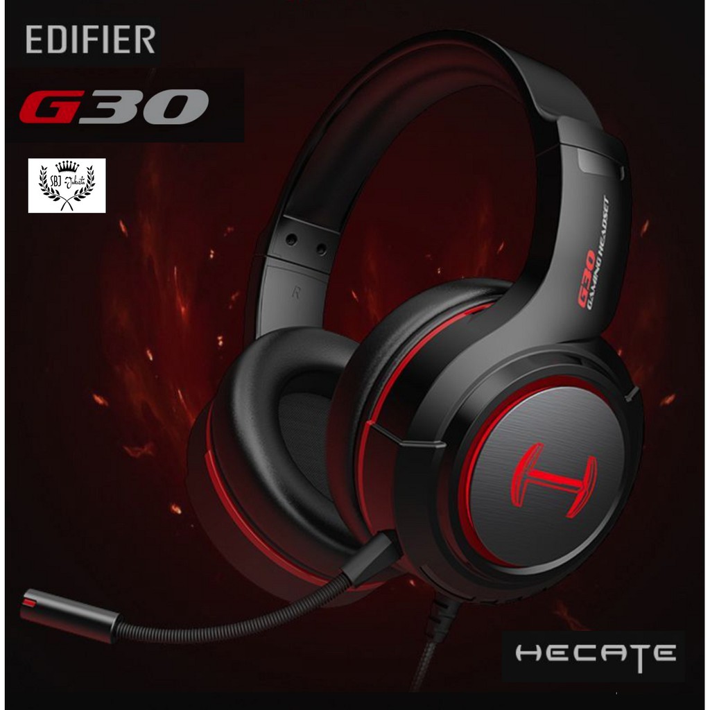 HEADPHONE HECATE G30 USB 7.1 Surround Headset 40mm Vibration BASS  Dengan Mic HEADPHONE GAMING EDIFIER HECATE