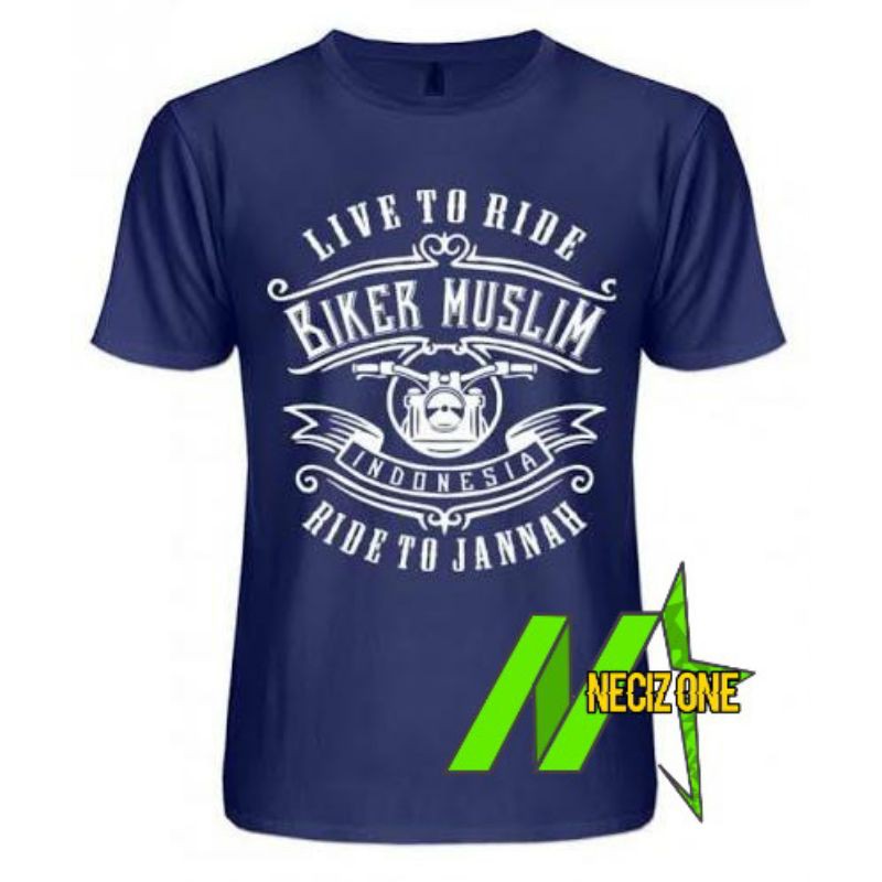 KAOS LIVE TO RIDE BIKER MUSLIM INDONESIA RIDE TO JANNAH/NECIZ ONE
