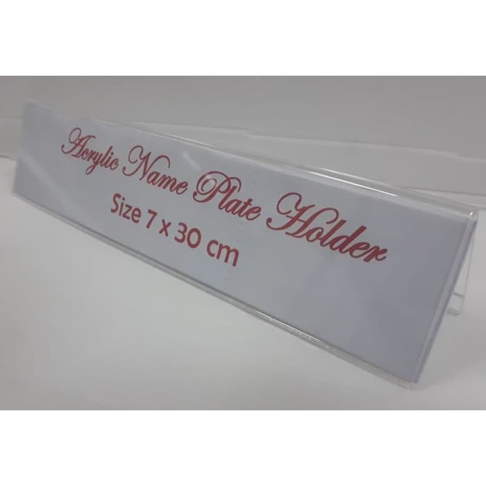 

Papan Nama Acrylic 7 x 30 cm | Name Plate Acrylic 7 x 30 cm