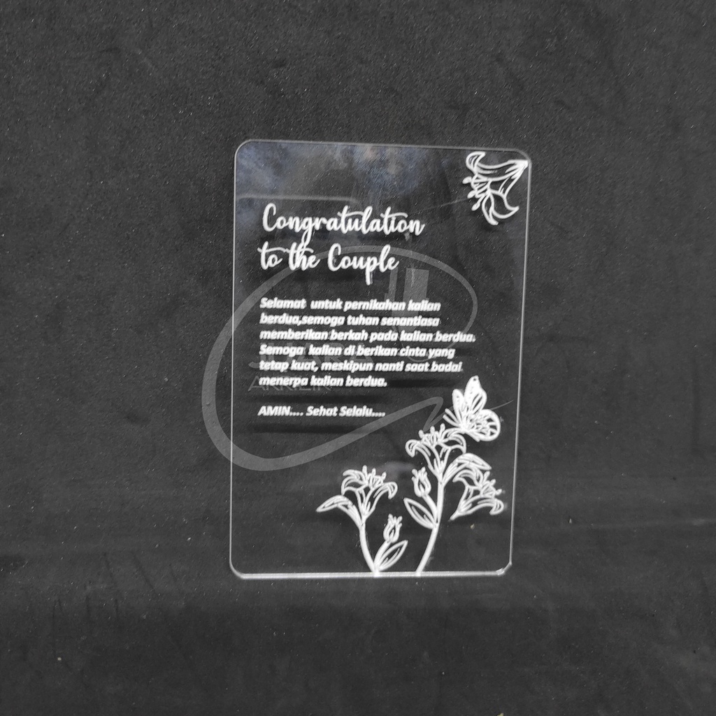 Kartu Ucapan Ulang Tahun / Pernikahan / Tanda Terima Kasih