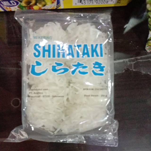 

Shirataki kering