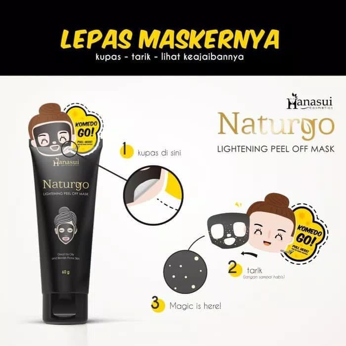 Hanasui Naturgo Lightening Peel Off Mask 60g