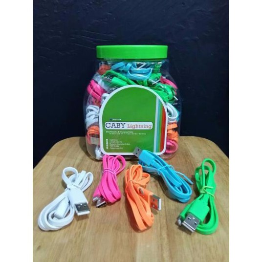 Kabel Data Hippo Caby Lightning Iphone 5 5S 5C 6 6S 7 Plus Original