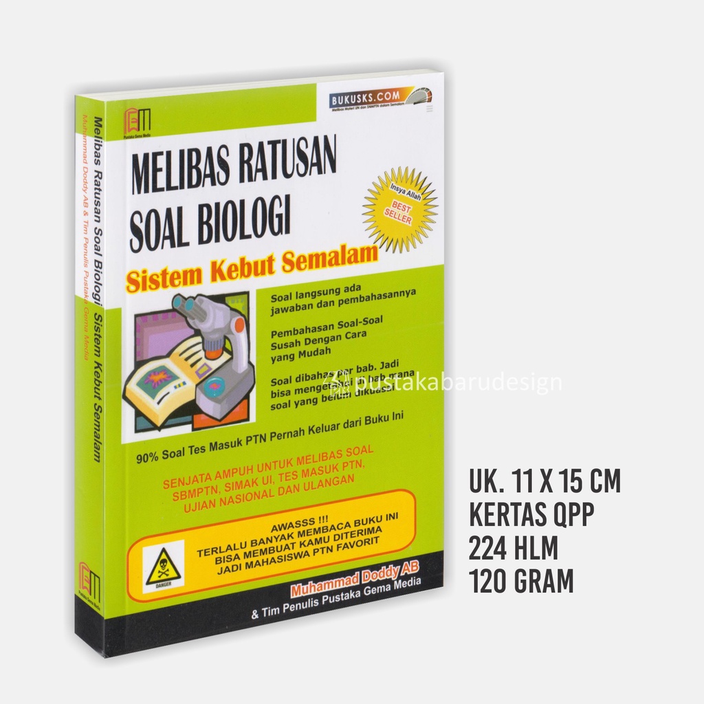 Buku Drilling UTBK : Buku SKS UTBK SBMPTN Saintek Soshum : Matematika / IPA / Bahasa Inggris / Fisika / Kimia / Biologi / Ekonomi / Bahasa Indonesia Original Best Seller-SKS BIOLOGI