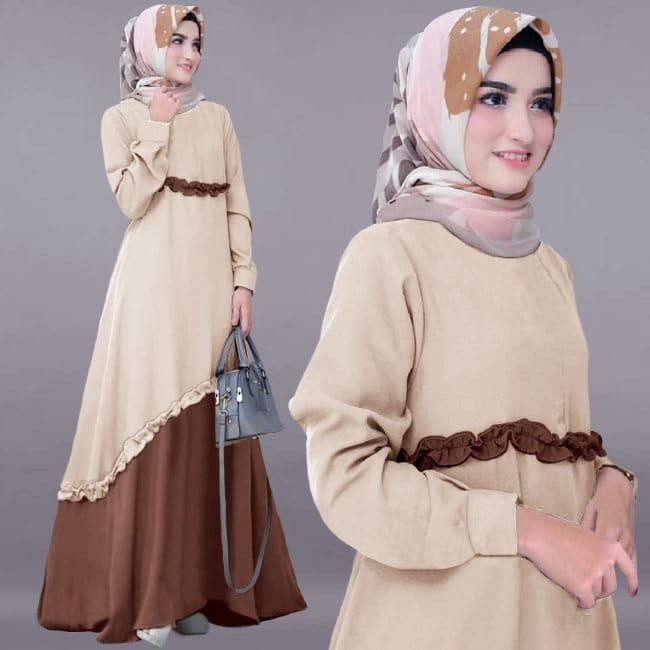 023 GAMIS MELINDA # Busana Muslim Baju Pakaian Gamis Maxi Dress Baru Murah Grosir TanahAbang