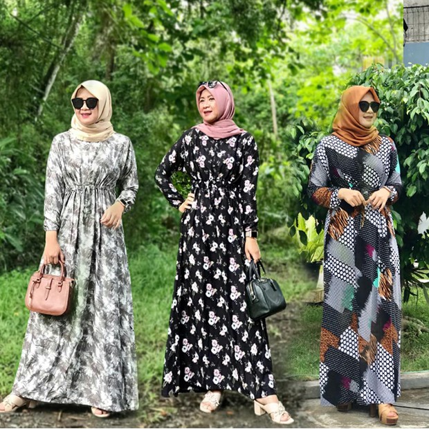 HOMEY DRESS/HOMEDRESS/GAMIS PREMIUM RAYON VISCOSE