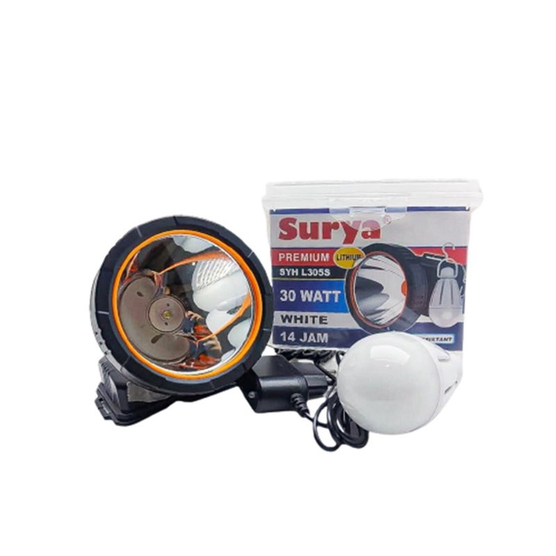 Senter Kepala / Head Lamp SYH-L306S Kuning 30W Free Bohlam DC