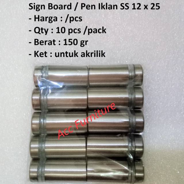 

Sign Board / Pen Iklan 12 x 25 (SS)