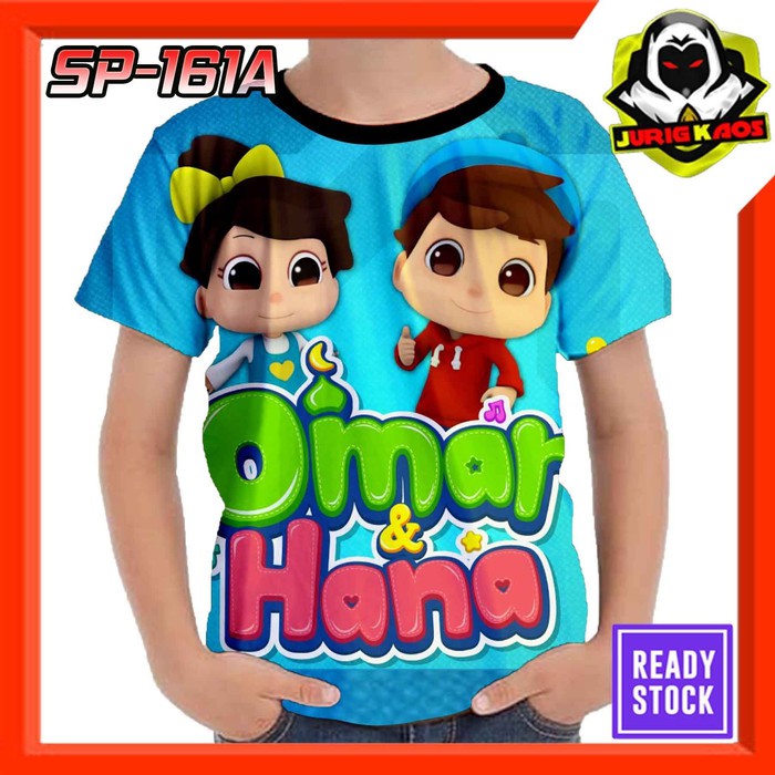 Kaos Omar dan Hana Kartun Anak RTV