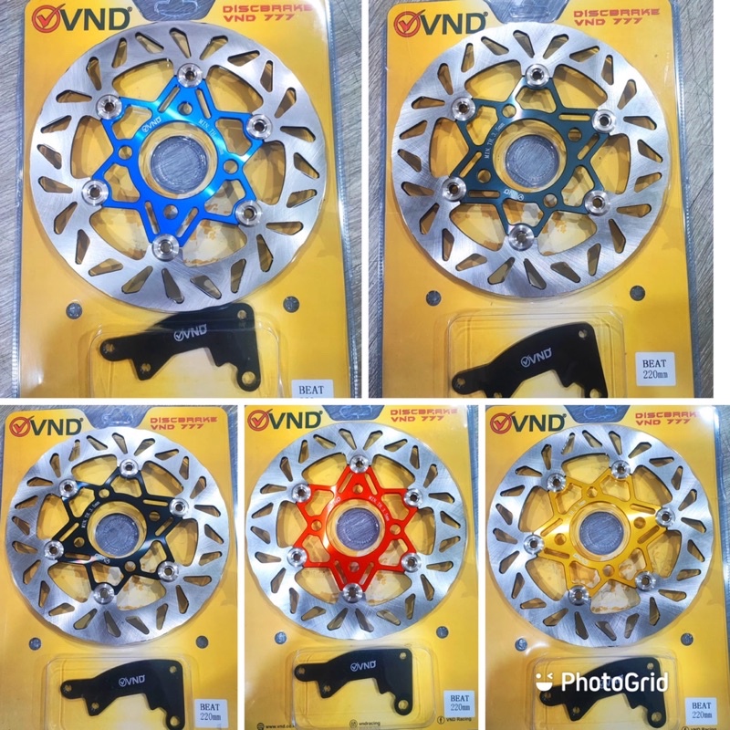 # VND Piringan Cakram VND Model Psm 220 mm Floating Disc Brake Original Vario,Beat,Scoopy,Mio,Mio Soul,Mio J Dan Motor Lain Nya