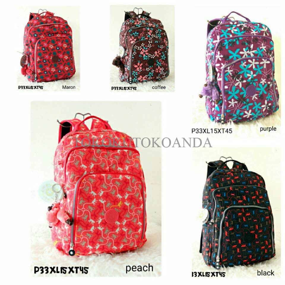 TAS RANSEL KIPLING MOTIF JUMBO