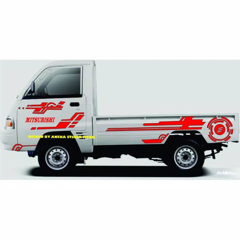 Stiker mobil pick up T120SS stiker variasi body samping pick up carry