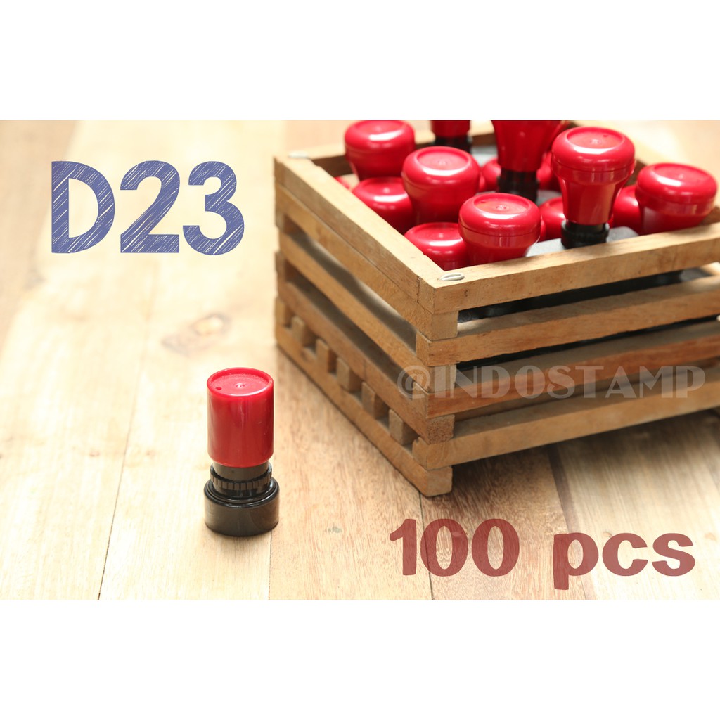 

gagang stempel D23 100pcs flash stamp diameter 23mm original indostamp murah