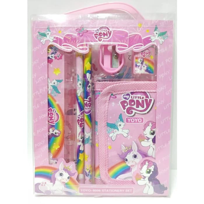 

Paket Ujian - Paket Alat Tulis - Paket Puzzle Anak Stationery Set Dompet My Little Pony Alat Tulis