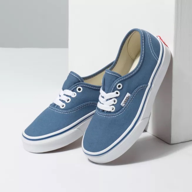 NEW Sepatu Sneakers Pria Wanita Sepatu Vans Authentic Anak Sepatu Murah Navy