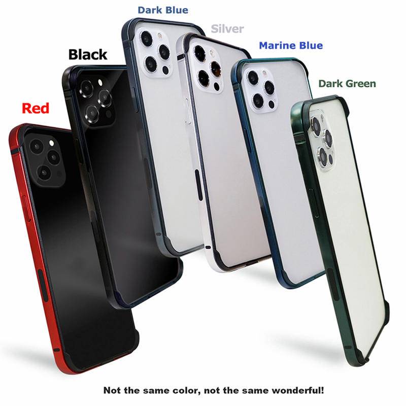 Casing Bumper Case Silikon + Aluminum Metal Untuk IPhone 14 Pro Max Plus