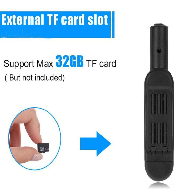 Kamera Pengintai Spy Camera Bentuk Pulpen Clip 1080P