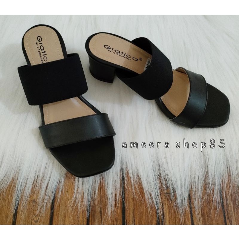 Sandal Heel Chunky Big Wanita Gratica ME102