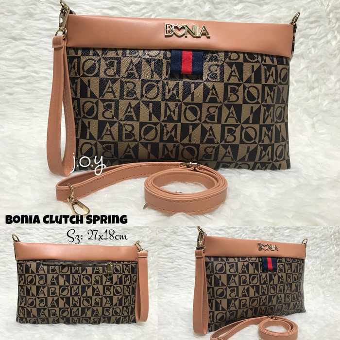 KUALITAS BAGUS TAS MURAH/TAS WANITA/SLINGBAG/CLUTCH/POUCH/BONIA CLUTCH SPRING FREE ONGKIR..
