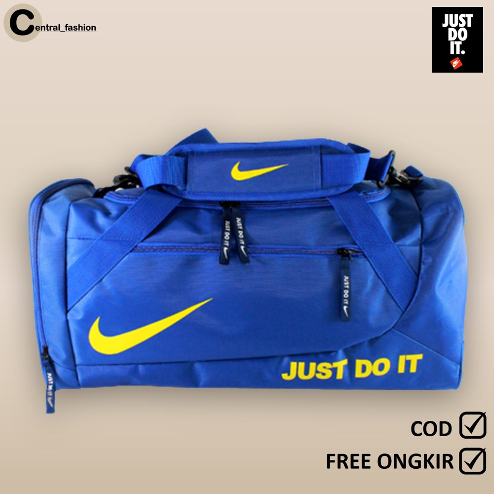 Tas Travel  Nike - Tas Olahraga Nike  Fitnes Duffel Bag Nike Tas Traveling Nike Pakaian Mudik Jinjing Pria Cowok Multifungsi Keren