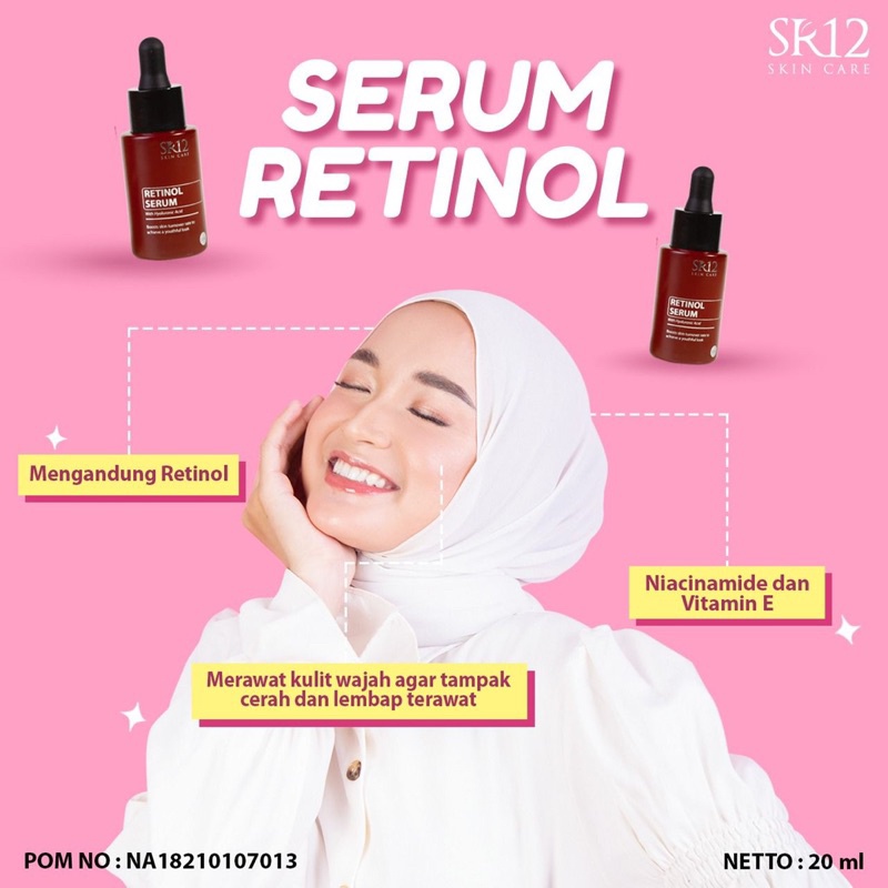 SERUM RETINOL SR12 / SERUM WAJAH / SERUM RETINOL