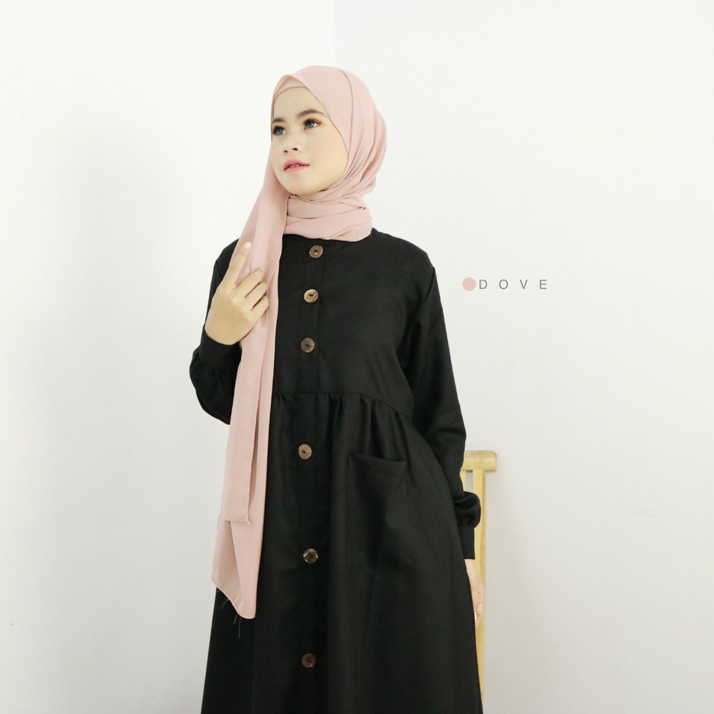 Hijab Pashmina Ceruty Babydoll Premium Size 180x75cm By Kalisha