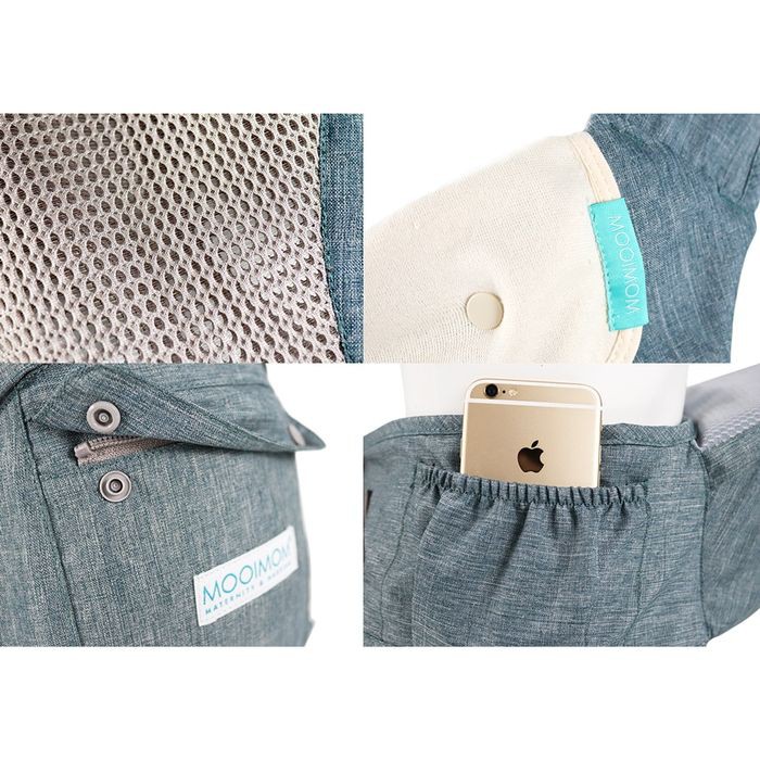 Makassar ! Hipseat Carrier Gendongan Bayi Breathable MOOIMOM